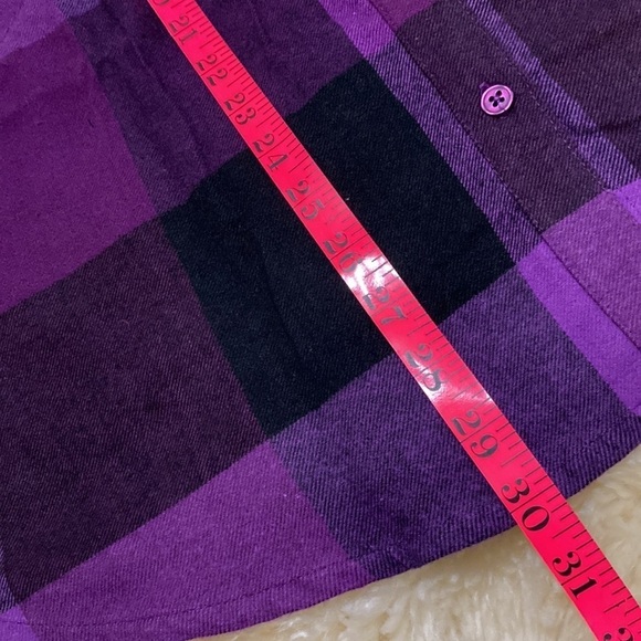 Blair size s flannel tunic purple and black - Picture 5 of 6